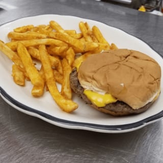 Kids Cheeseburger and Fries